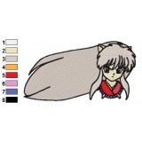InuYasha Flying Hair Embroidery Design